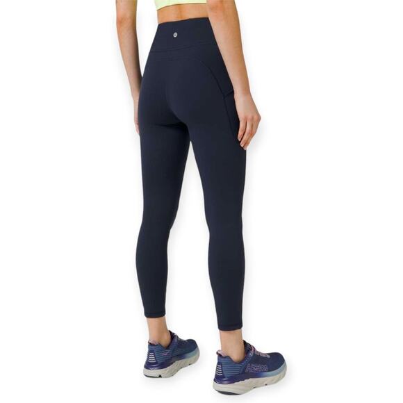 Lululemon Invigorate High-Rise Tight 25" SIZE 4 Navy Everlux Pocket Legging - Picture 1 of 10